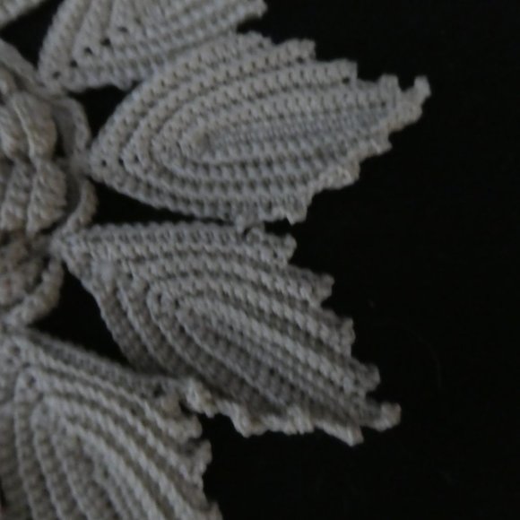 Handmade Vintage Crochet Floral Doily - Picture 6 of 7